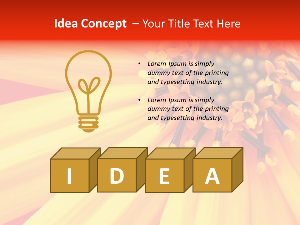 Head Petal Sun PowerPoint Template