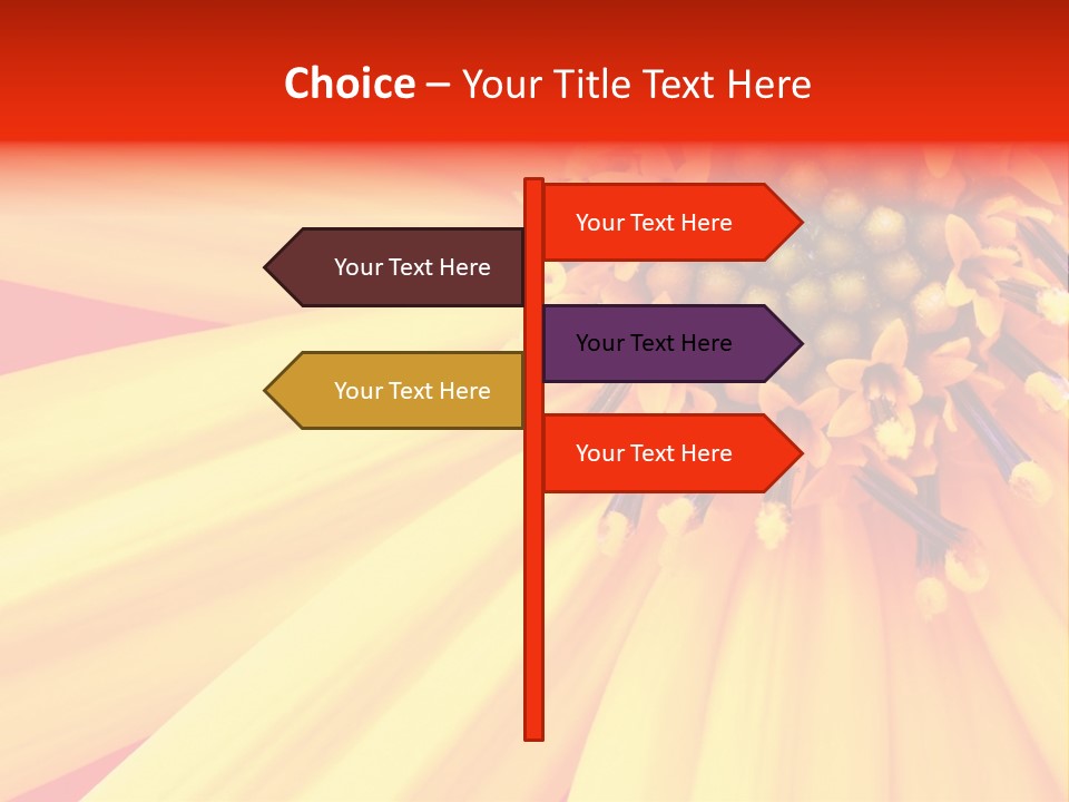 Head Petal Sun PowerPoint Template