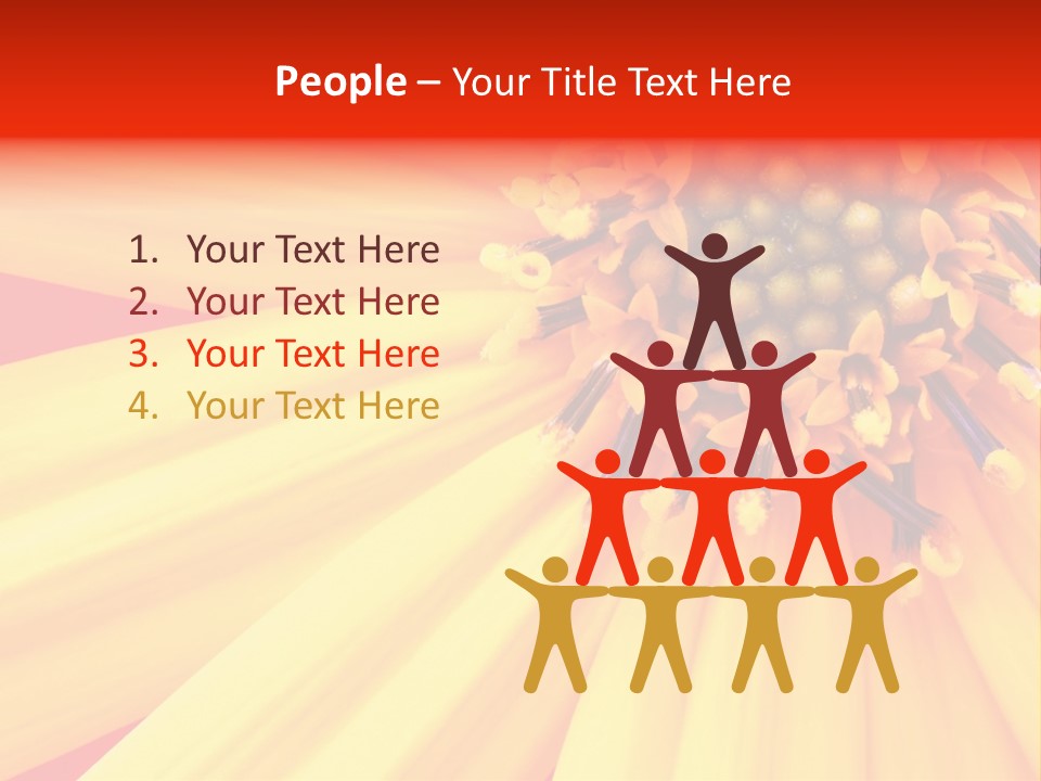 Head Petal Sun PowerPoint Template