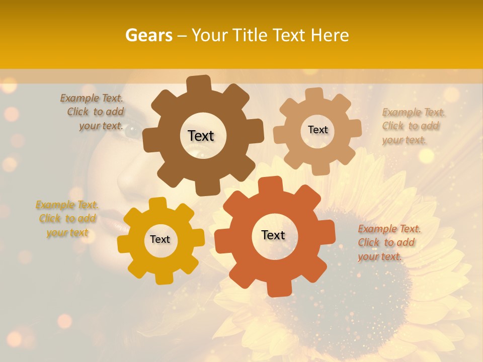 Look Skin Cute PowerPoint Template