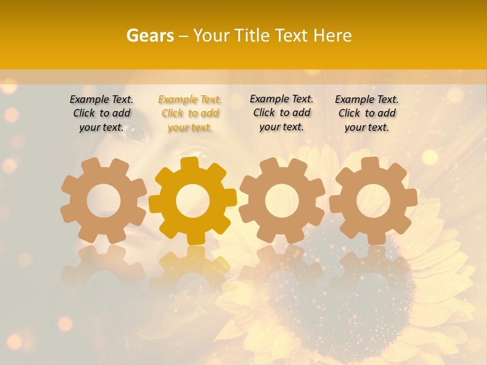 Look Skin Cute PowerPoint Template