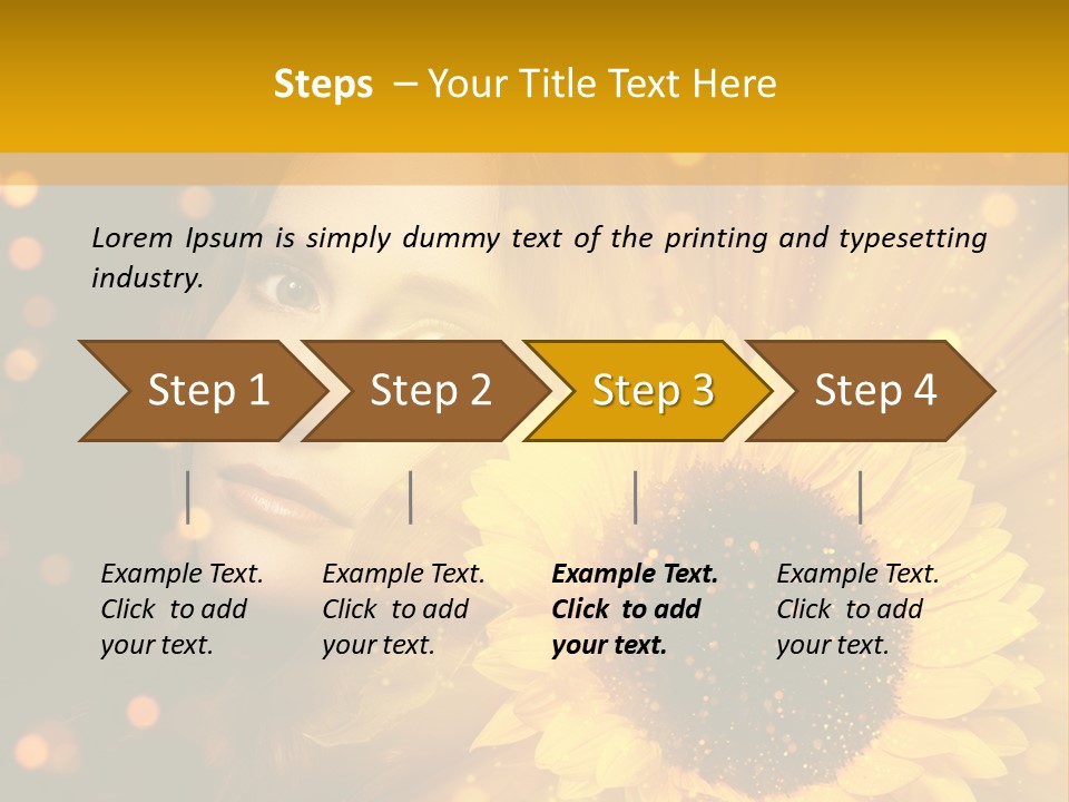Look Skin Cute PowerPoint Template