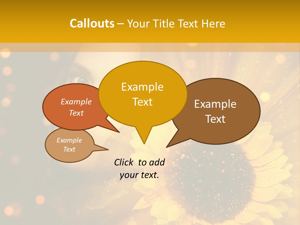 Look Skin Cute PowerPoint Template