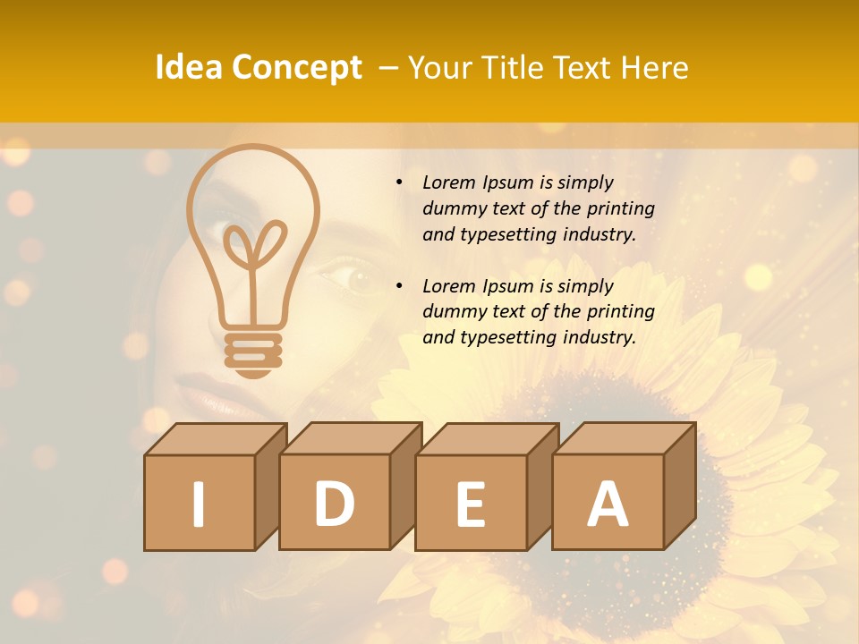 Look Skin Cute PowerPoint Template