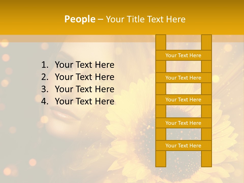 Look Skin Cute PowerPoint Template