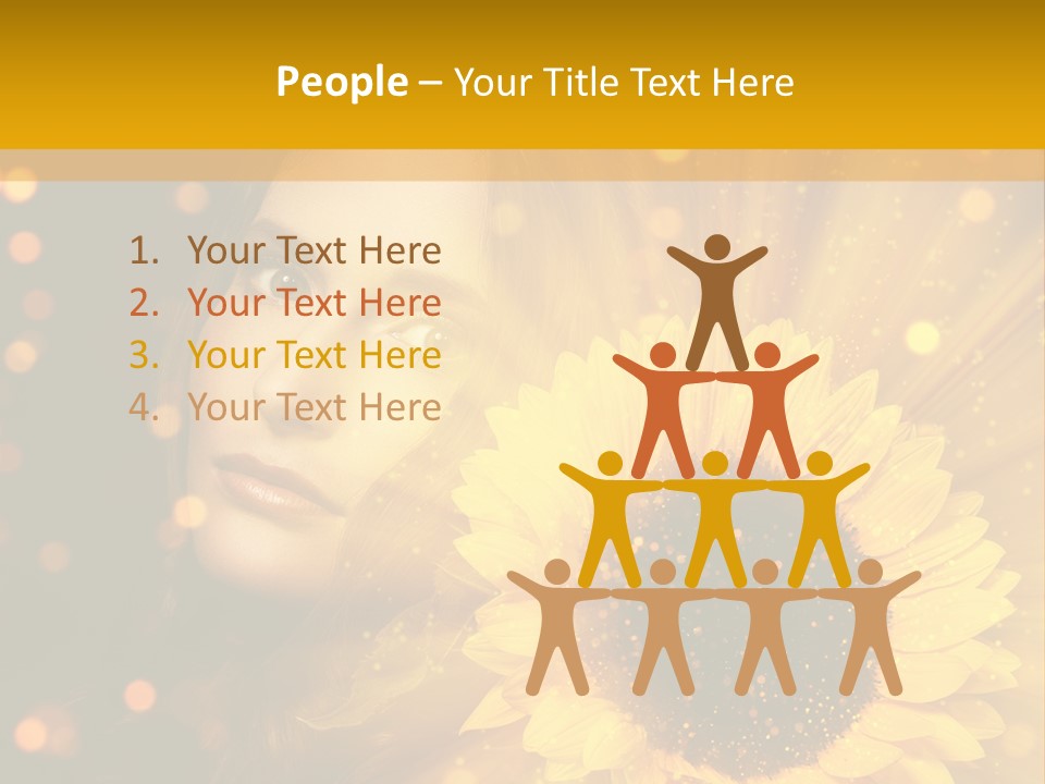 Look Skin Cute PowerPoint Template