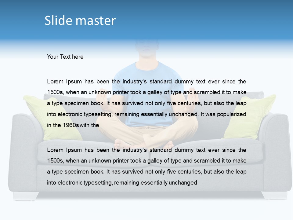 Studio Male Zen PowerPoint Template