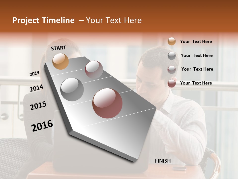 Busy  Office PowerPoint Template