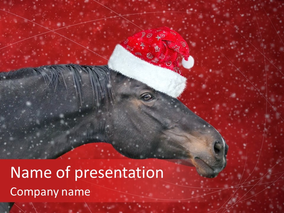 Balls Red Farm PowerPoint Template