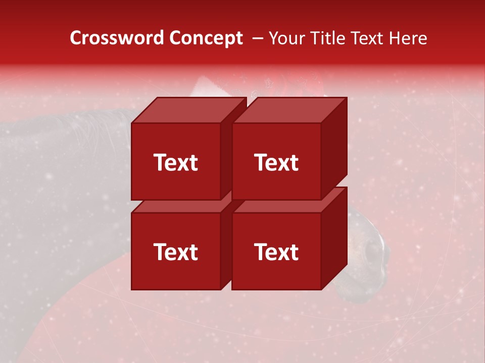 Balls Red Farm PowerPoint Template