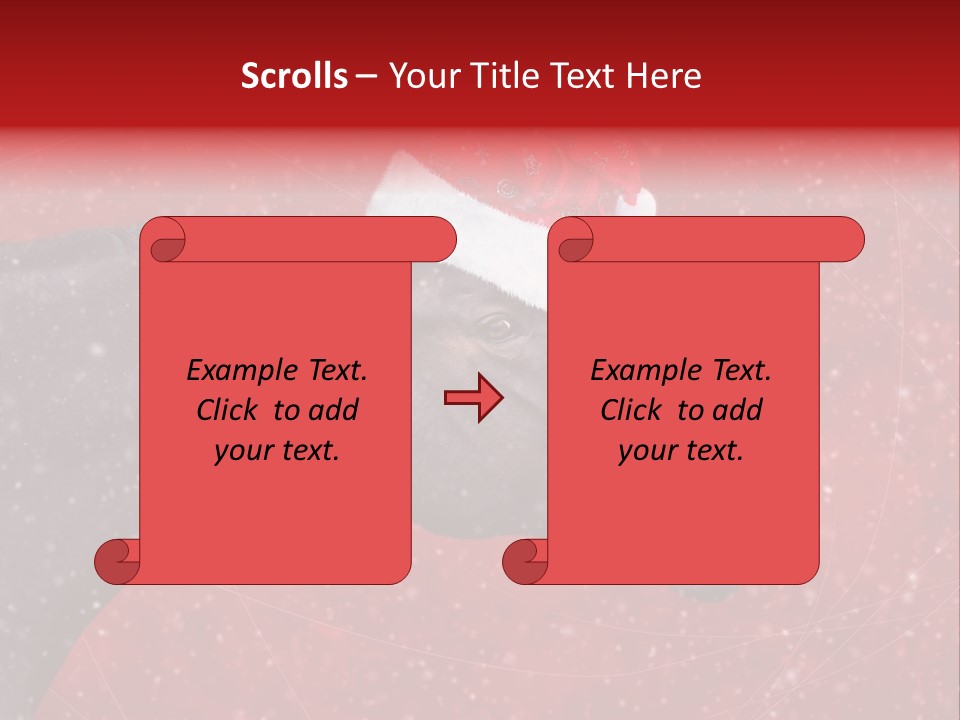 Balls Red Farm PowerPoint Template