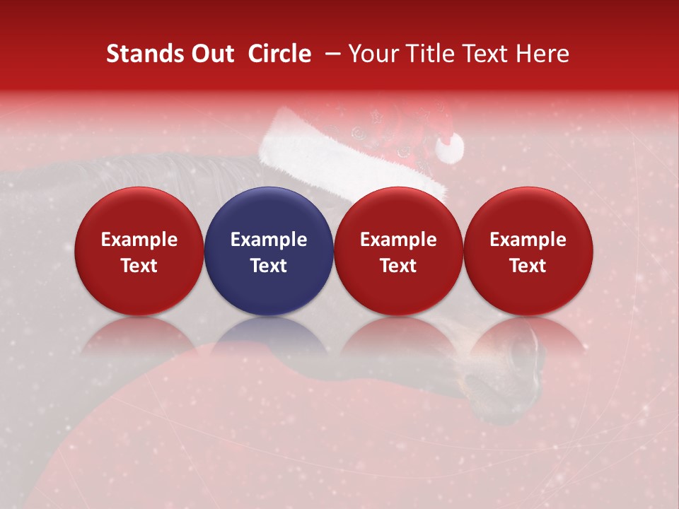 Balls Red Farm PowerPoint Template