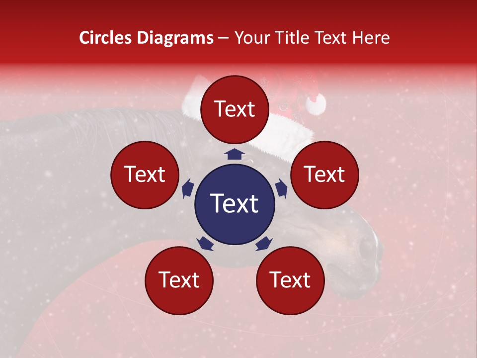 Balls Red Farm PowerPoint Template