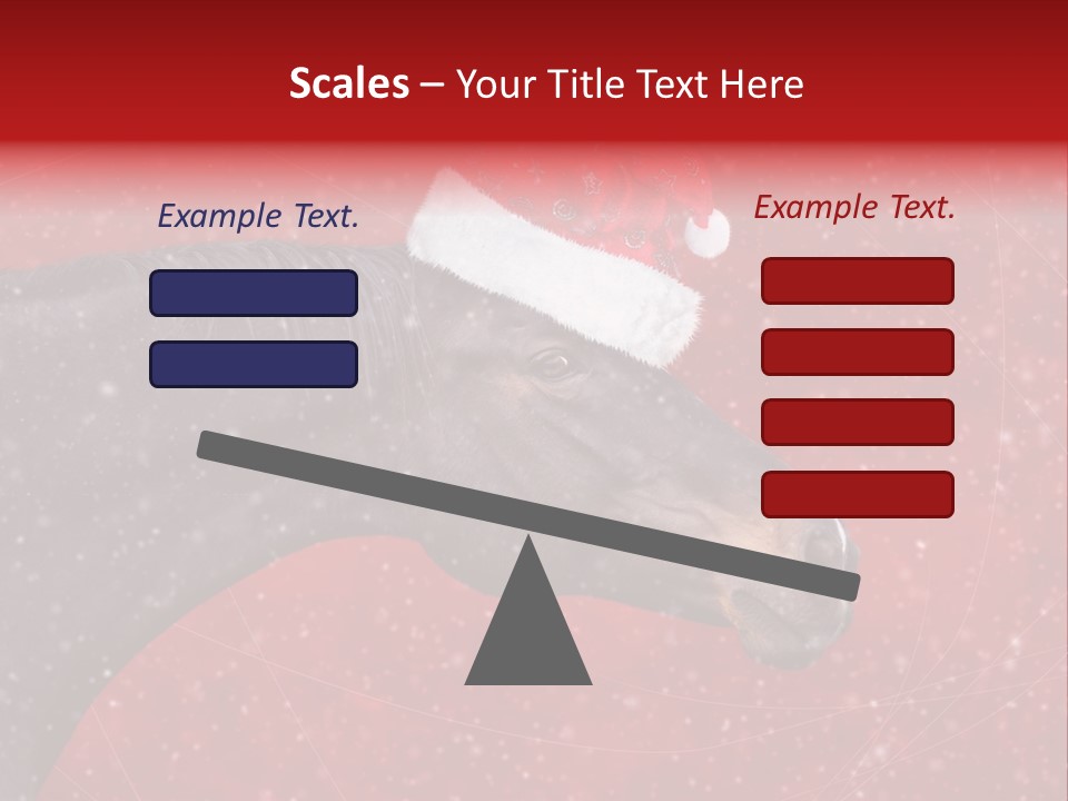 Balls Red Farm PowerPoint Template