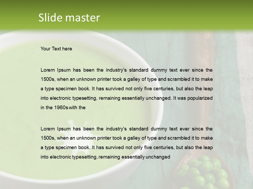 Vichyssoise Spinach Brussels PowerPoint Template