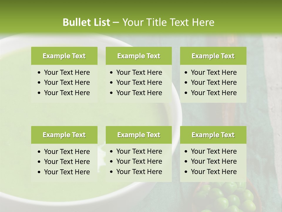 Vichyssoise Spinach Brussels PowerPoint Template