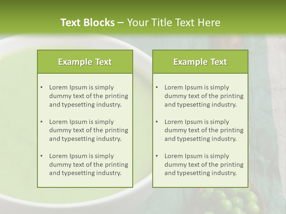 Vichyssoise Spinach Brussels PowerPoint Template