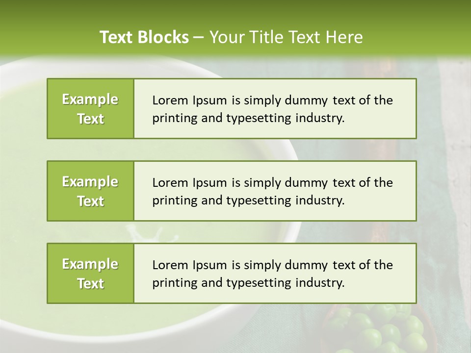 Vichyssoise Spinach Brussels PowerPoint Template