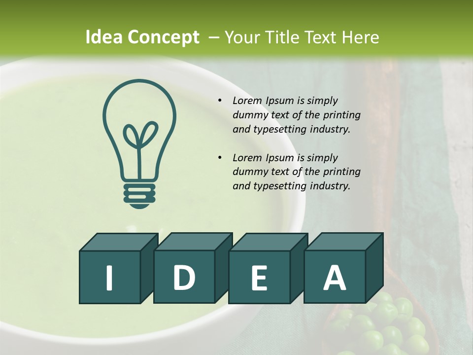 Vichyssoise Spinach Brussels PowerPoint Template