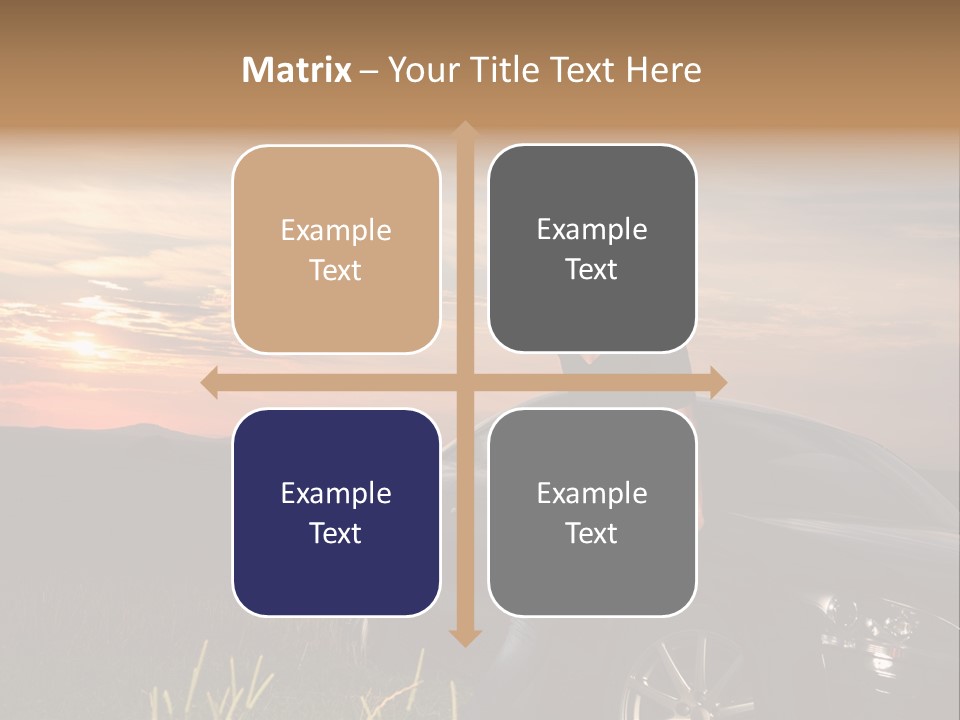Transport Sunset Field PowerPoint Template
