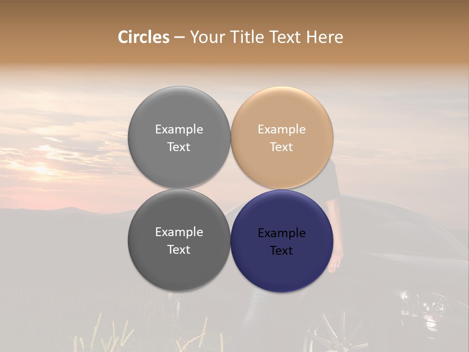 Transport Sunset Field PowerPoint Template