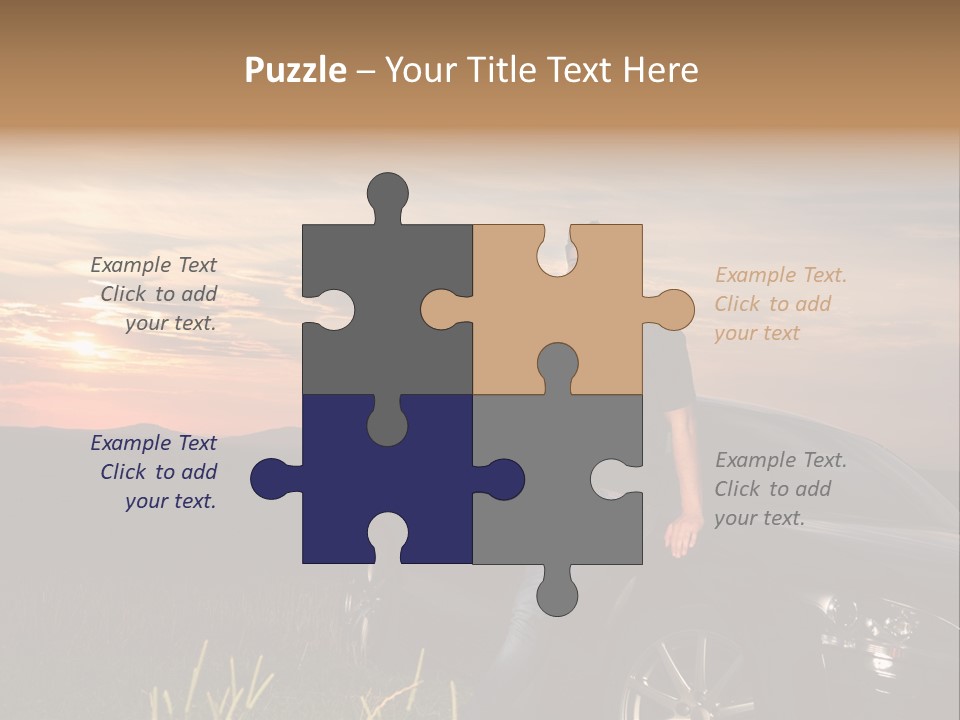 Transport Sunset Field PowerPoint Template