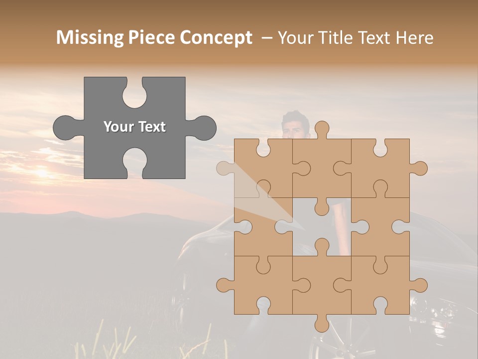 Transport Sunset Field PowerPoint Template