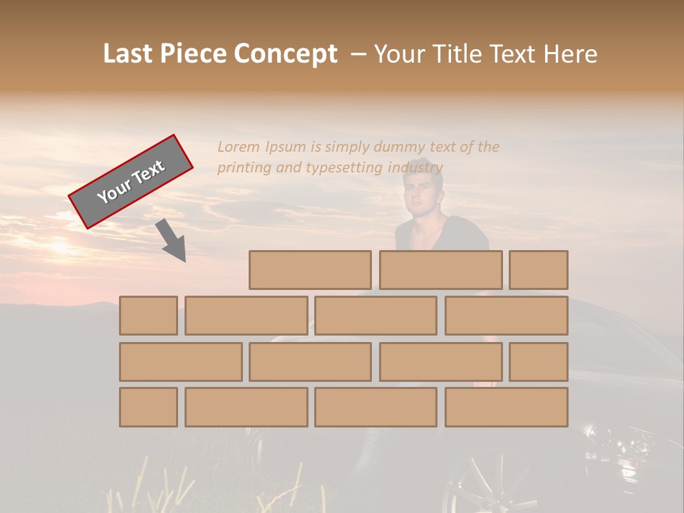 Transport Sunset Field PowerPoint Template