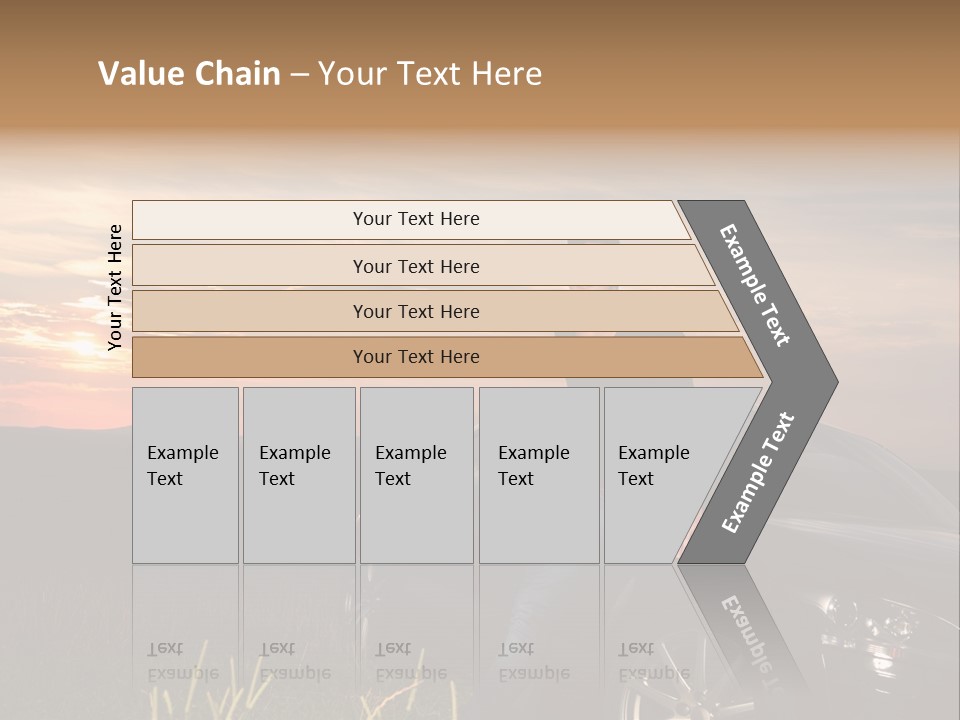 Transport Sunset Field PowerPoint Template