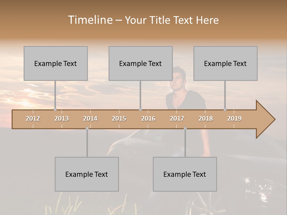 Transport Sunset Field PowerPoint Template