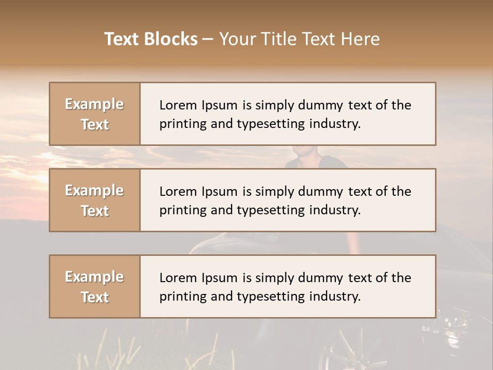 Transport Sunset Field PowerPoint Template