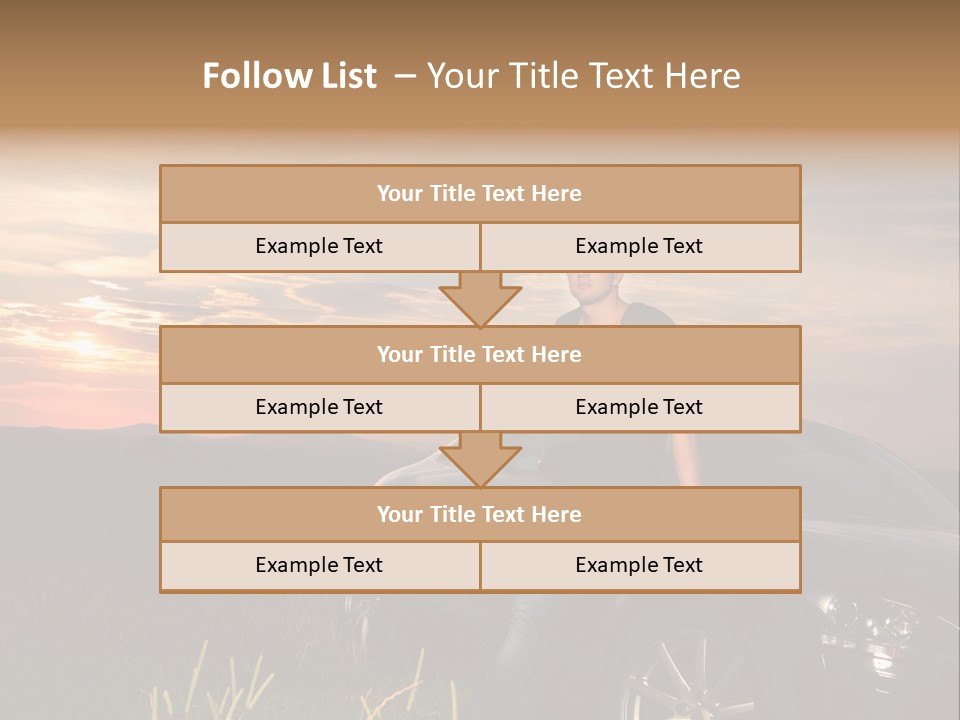 Transport Sunset Field PowerPoint Template