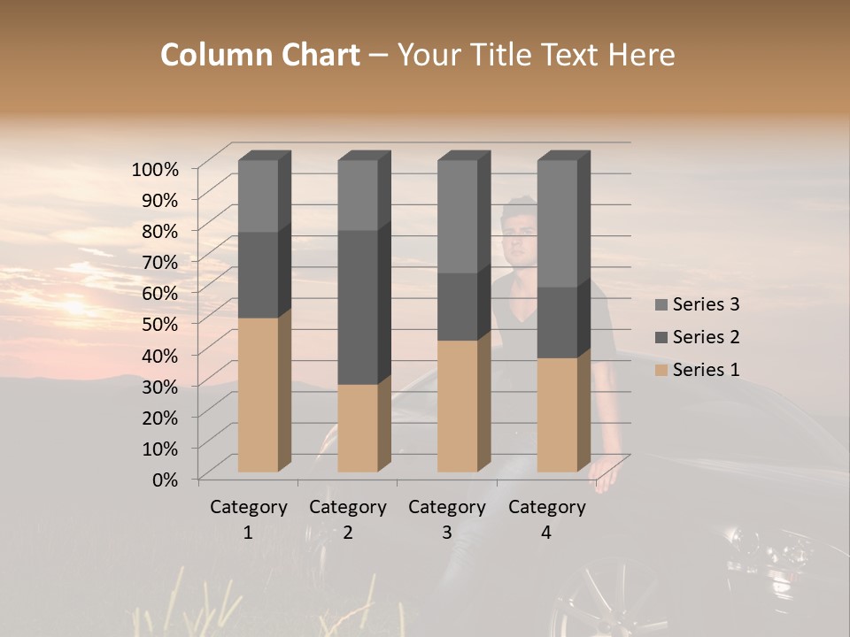 Transport Sunset Field PowerPoint Template