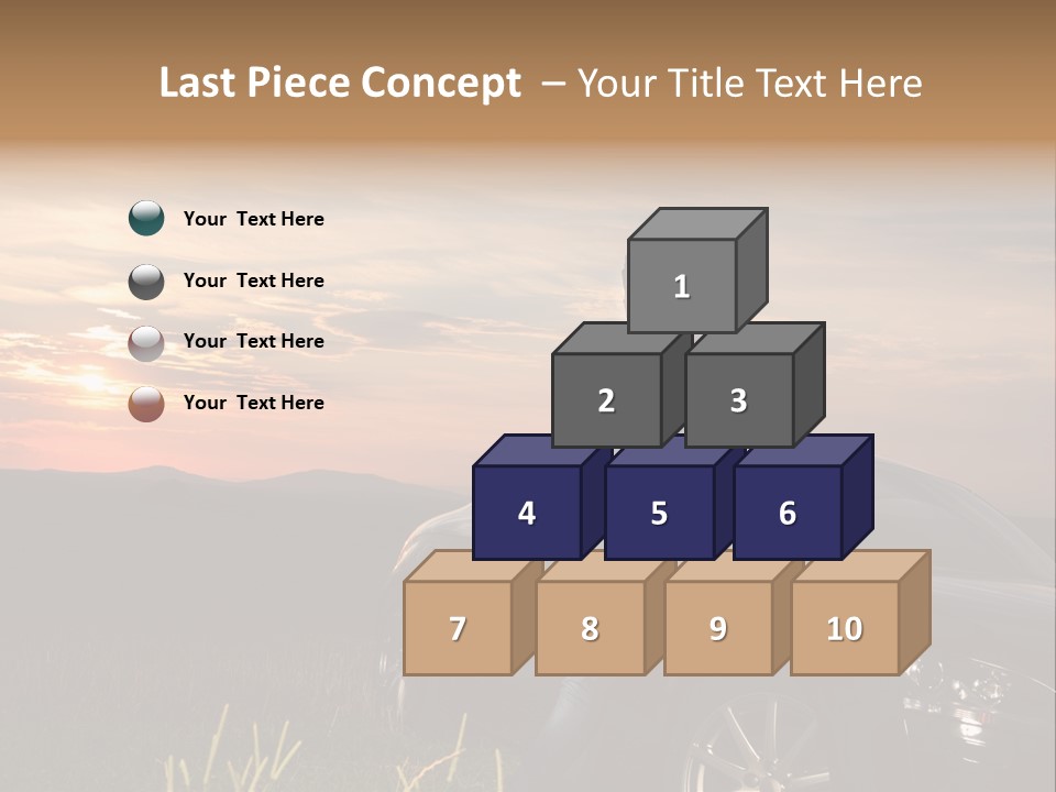 Transport Sunset Field PowerPoint Template