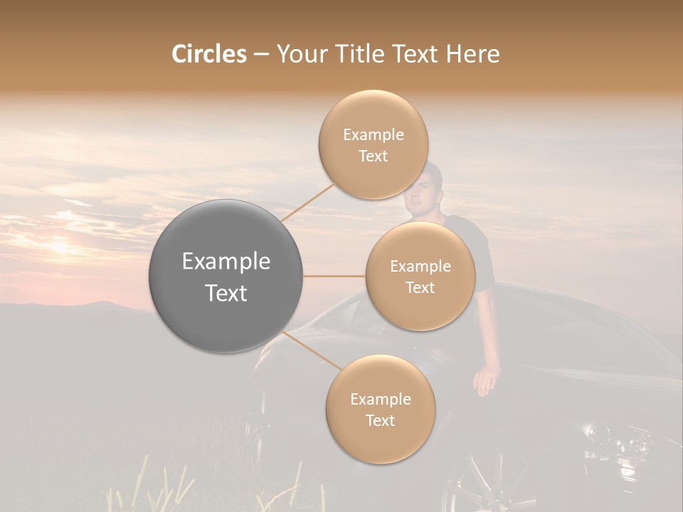 Transport Sunset Field PowerPoint Template