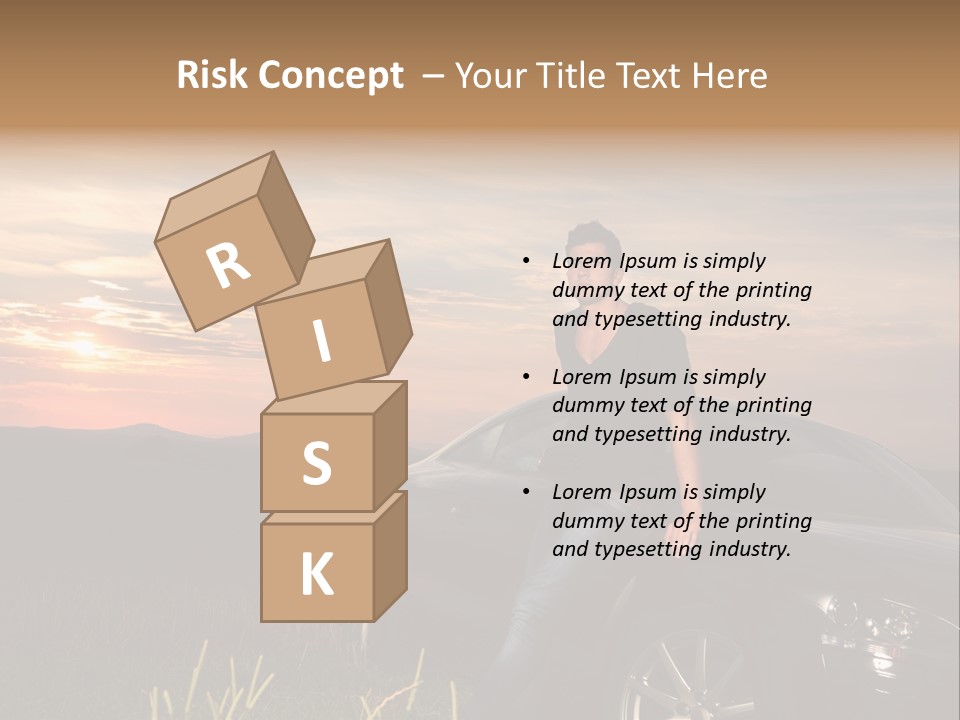 Transport Sunset Field PowerPoint Template