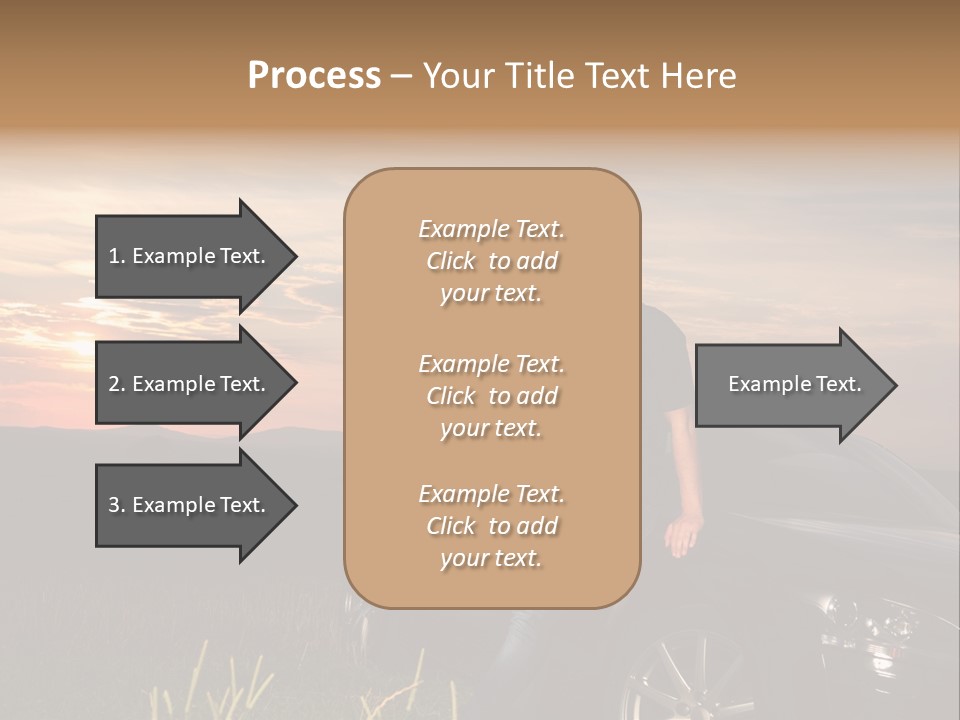 Transport Sunset Field PowerPoint Template