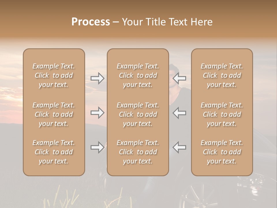 Transport Sunset Field PowerPoint Template