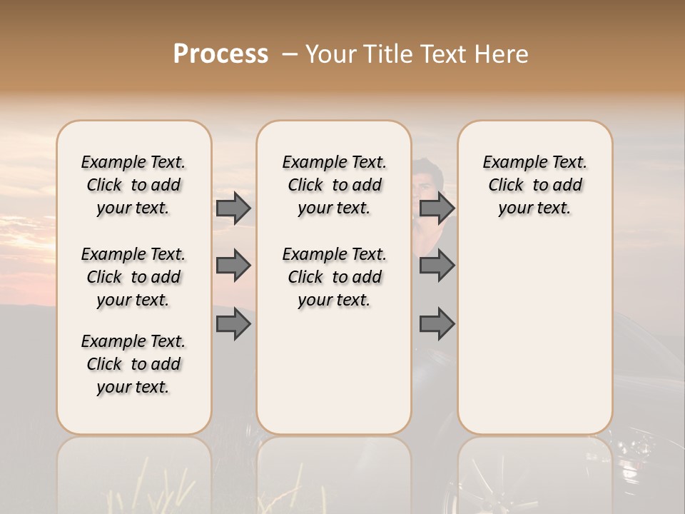 Transport Sunset Field PowerPoint Template