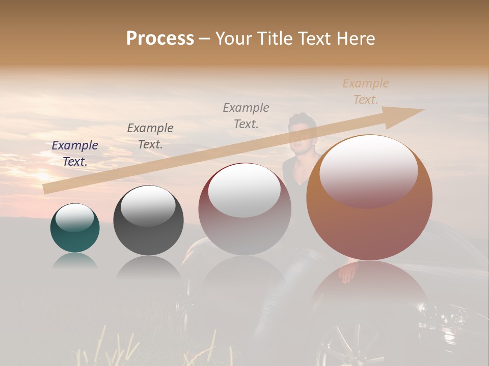 Transport Sunset Field PowerPoint Template