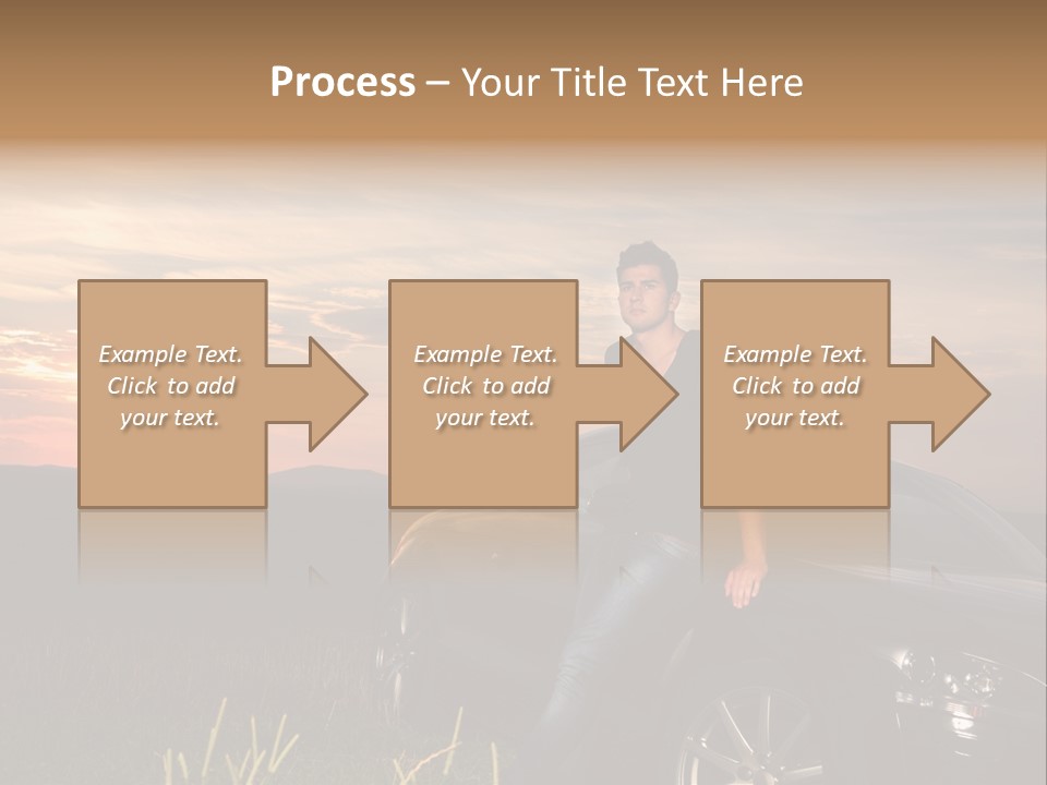 Transport Sunset Field PowerPoint Template