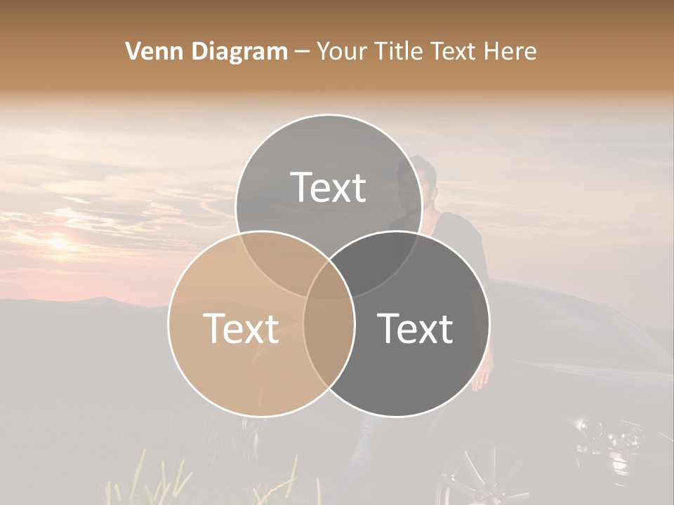 Transport Sunset Field PowerPoint Template