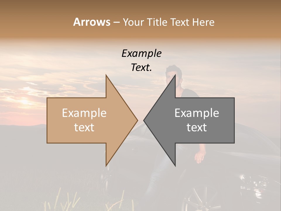 Transport Sunset Field PowerPoint Template