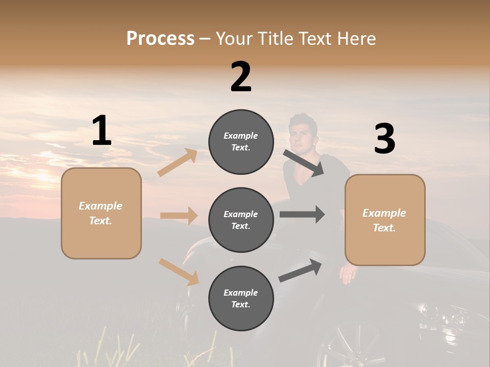Transport Sunset Field PowerPoint Template