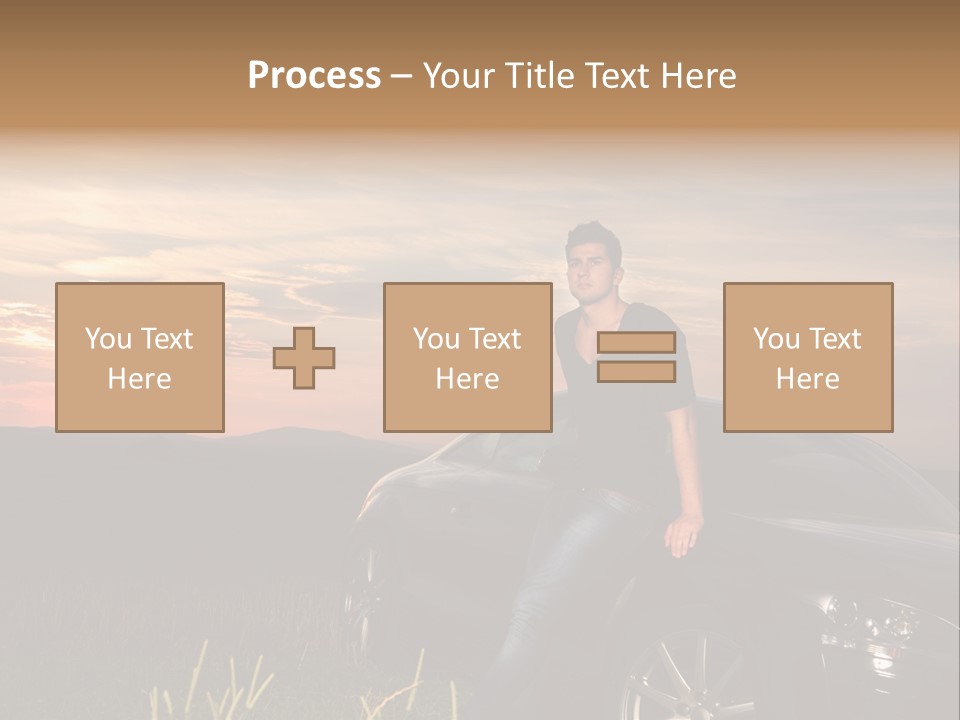 Transport Sunset Field PowerPoint Template