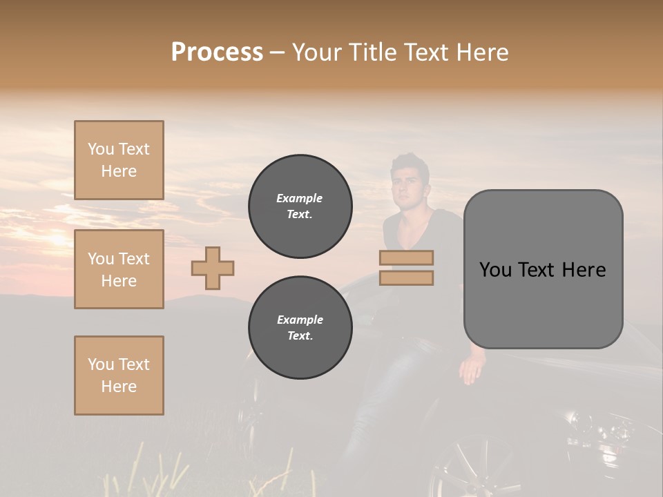 Transport Sunset Field PowerPoint Template
