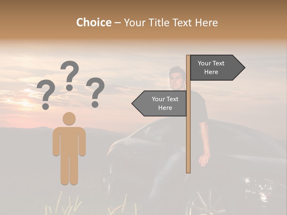 Transport Sunset Field PowerPoint Template