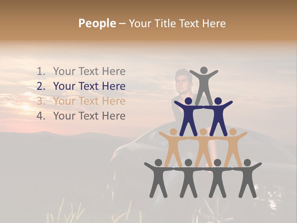 Transport Sunset Field PowerPoint Template