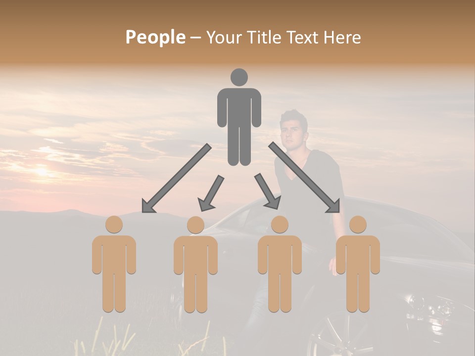 Transport Sunset Field PowerPoint Template