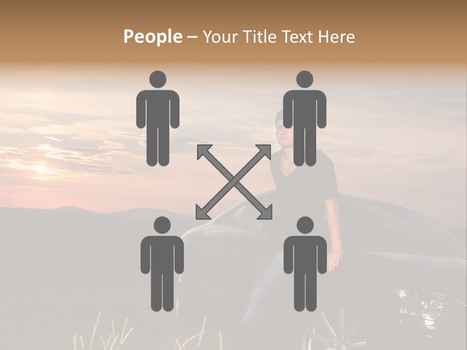 Transport Sunset Field PowerPoint Template